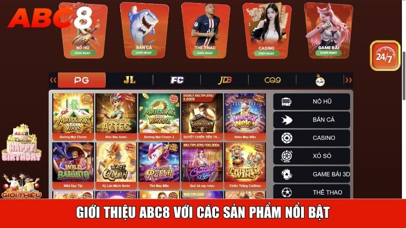 Giới thiệu ABC8 với các sản phẩm nổi bật