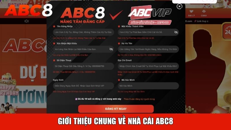 Giới thiệu chung về nhà cái ABC8