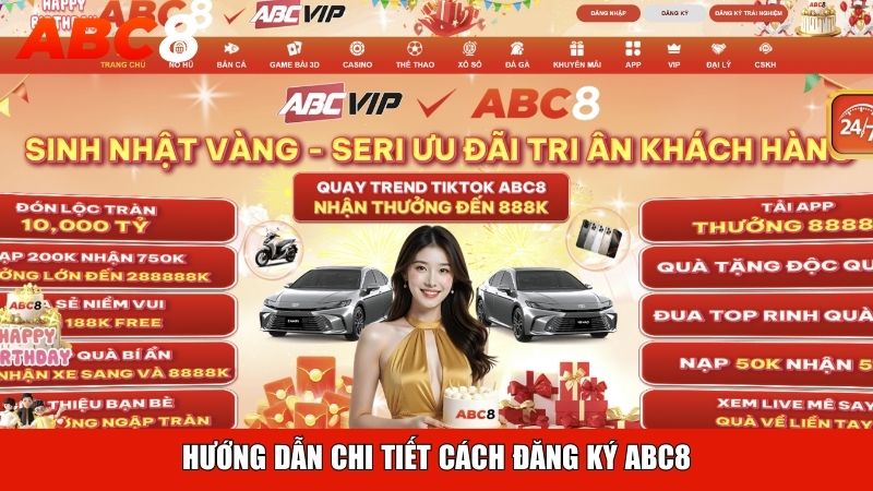 Hướng dẫn chi tiết cách đăng ký ABC8